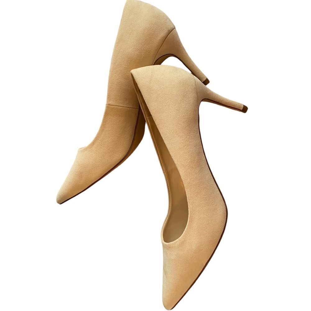 Lulu's Elegant‎ Cream Suede Pointed-Toe Stiletto Pumps Classic High Heel Shoes